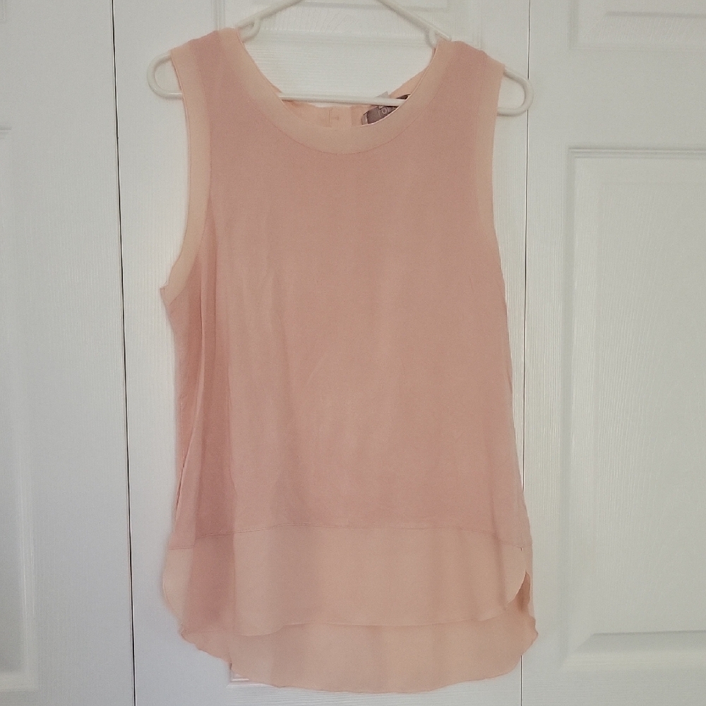 LOFT Pink Sleeveless Tank Top